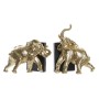 porte-livre DKD Home Decor Doré Eléphant Résine Colonial (22 x 15 x 25 cm)