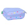Trousse Fourre-Tout Triple Benetton Lila Lila 21,5 x 10 x 8 cm