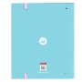 Carpeta de anillas Benetton Unique Rosa Turquesa 27 x 32 x 3.5 cm