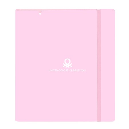 Carpeta de anillas Benetton Unique Rosa Turquesa 27 X 32 X 4 cm