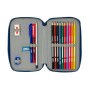 Trousse Scolaire avec Accessoires Munich North Blue marine 12.5 x 19.5 x 4 cm 29 Pièces