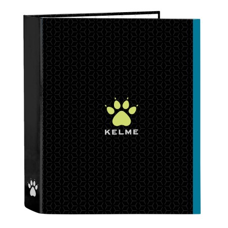 Carpeta de anillas Kelme Iron Negro A4 27 x 33 x 6 cm