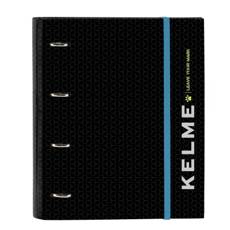 Carpeta de anillas Kelme Iron Negro 27 x 32 x 3.5 cm