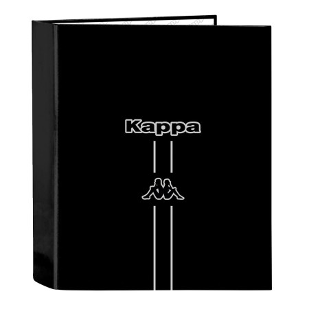 Carpeta de anillas Kappa Dark Negro A4 27 x 33 x 6 cm