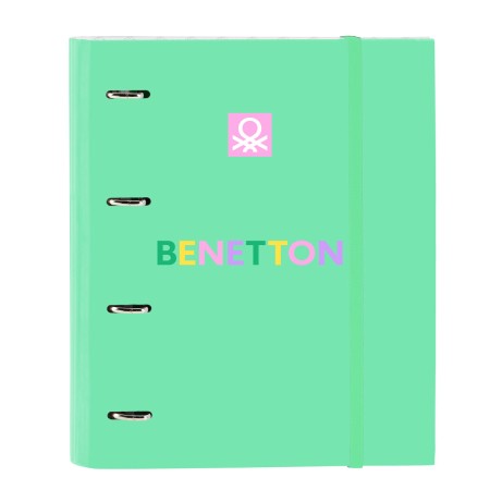 Carpeta de anillas Benetton Mint Verde 27 x 32 x 3.5 cm