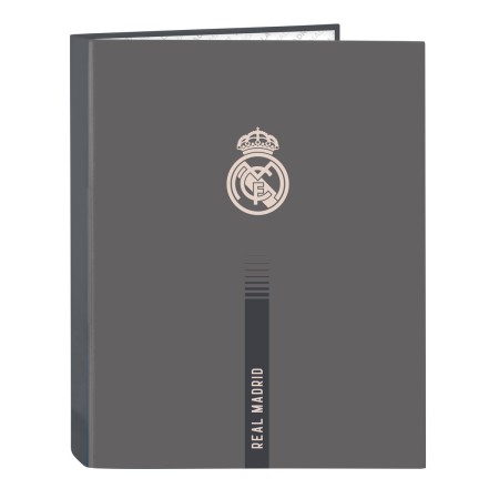 Carpeta de anillas Real Madrid C.F. Gris A4 26.5 x 33 x 4 cm