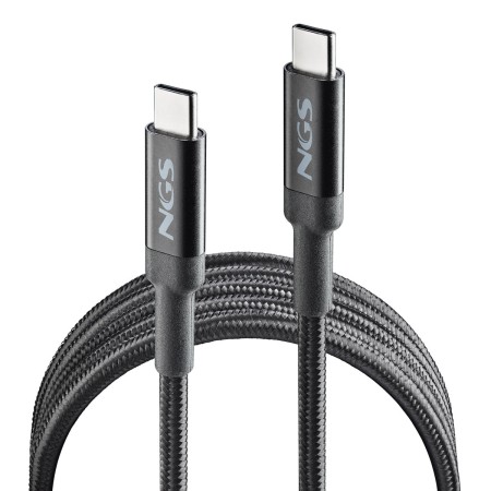 Cable USB-C a USB-C NGS KNOT65W-2 Negro 2 m