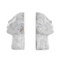 porte-livre DKD Home Decor Gris Usé Résine Tête (15 x 11 x 21 cm)