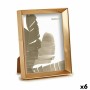 Cadre photo GiftDecor WPC0235MG-3 Doré verre Plastique (6 Unités)