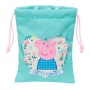 Sac à goûter Peppa Pig Pretty flowers Jaune Menthe