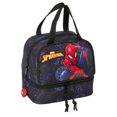 Sac à goûter Spider-Man Attack Noir 20 x 20 x 15 cm