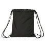 Sac à dos serré par des ficelles BlackFit8 Old school Noir Gris 35 x 40 x 1 cm