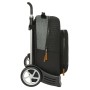 Cartable à roulettes BlackFit8 Old school Noir Gris 32 x 42 x 15 cm