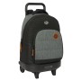 Mochila Escolar con Ruedas BlackFit8 Old school Negro Gris 33 x 45 x 22 cm
