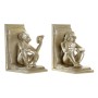 porte-livre DKD Home Decor Champagne Résine Colonial Singe (13 x 12 x 17,5 cm)