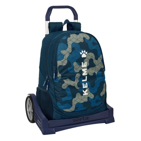 Mochila Escolar con Ruedas Kelme Epic Azul marino 32 x 44 x 16 cm