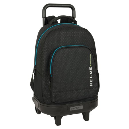 Mochila Escolar con Ruedas Kelme Iron Negro 33 x 45 x 22 cm