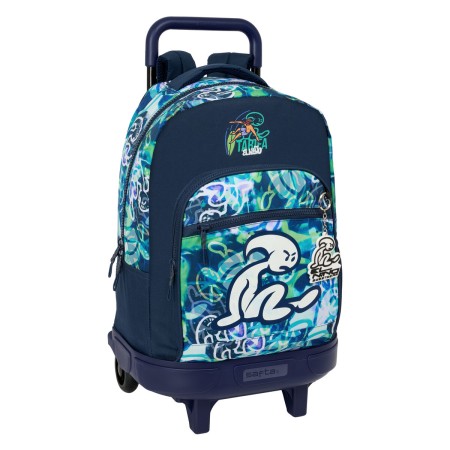 Mochila Escolar con Ruedas El Niño Kook Azul marino 33 x 45 x 22 cm