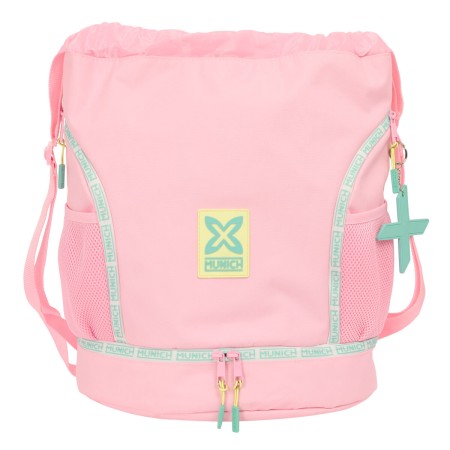 Bolsa Mochila con Cuerdas Munich Candy Rosa 35 x 40 x 1 cm