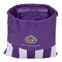 Bolsa Mochila con Cuerdas Real Valladolid C.F. Blanco Morado 35 x 40 x 1 cm