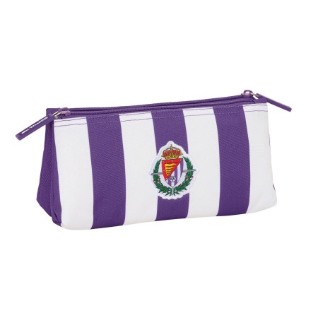 Neceser de Viaje Real Valladolid C.F. Blanco Morado Deportivo 22 x 10 x 8 cm