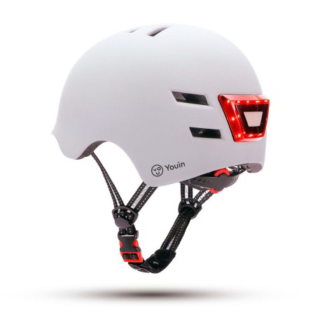 Casco para Patinete Eléctrico Youin MA1011 LED Blanco