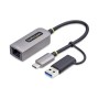 Cable USB Startech C21GA-USB-ETHERNET Gris