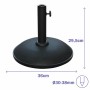Marbueno Base Parasol Ronde 36x29,5 cm 11KG Noir Jardin, Piscine, Terrasse 10444