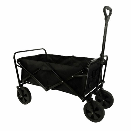 Marbueno Chariot Pliable Multiusages Acier 150 KG Noir Jardin, Plage, Camping 86X50X59 cm