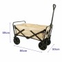 Marbueno Chariot Multiusages Pliable Acier 150 KG Beige Jardin, Plage et Camping 86X50X59 cm