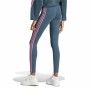 Leggings de Sport pour Femmes Adidas Fi 3S Bleu