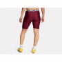 Leggings de sport pour homme Under Armour Hg 8In Bordeaux Rouge carmin