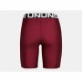 Leggings de sport pour homme Under Armour Hg 8In Bordeaux Rouge carmin