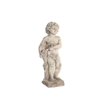 Figure décorative de jardin DKD Home Decor Gris Ange Magnésium (28 x 22 x 77 cm)