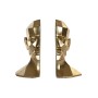 porte-livre DKD Home Decor Doré Visage Résine Glam (23 x 16 x 24 cm)