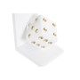 porte-livre DKD Home Decor Noir Blanc Résine Dés (12 x 10 x 15 cm) (2 units)