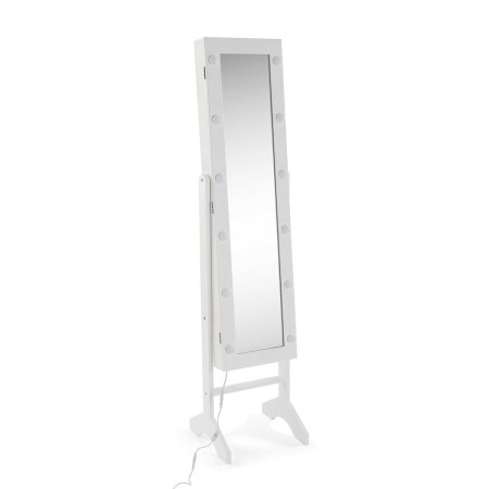 Espejo de pared Versa Blanco Espejo Madera MDF 35 x 153 x 35,2 cm Joyero de Pie