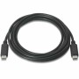 Cable USB-C Aisens A107-0056 Negro 1 m
