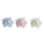 Tirelire DKD Home Decor Cochon Arc-en-ciel (15 x 11,5 x 11,5 cm) (3 Unités)