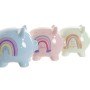 Tirelire DKD Home Decor Cochon Arc-en-ciel (15 x 11,5 x 11,5 cm) (3 Unités)