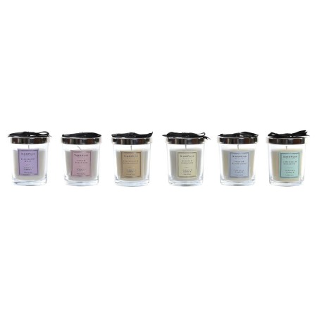 Bougie DKD Home Decor Verre Parfum (8,5 x 8,5 x 10 cm) (6 Unités)