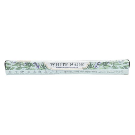 Encens DKD Home Decor White Sage Turquoise (25 x 8,5 x 6 cm) (15 pcs)