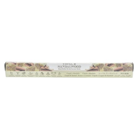 Encens DKD Home Decor Copal And Sandalwood Beige (25 x 8,5 x 6 cm) (15 pcs)