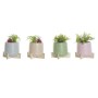 Pot DKD Home Decor Ciment PE (16 x 16 x 21 cm) (4 Unités)