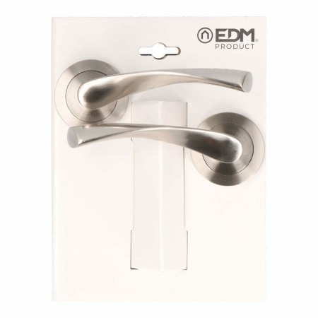 Juego de Manillas EDM 86032 707 Aluminio Ø 6,5 x 12 cm