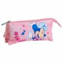 Portatodo Triple Minnie Mouse Rosa 2,2 x 1,1 x 22,5 cm