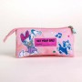 Portatodo Triple Minnie Mouse Rosa 2,2 x 1,1 x 22,5 cm