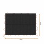 Housse pour remorque Black & Decker Noir 3 x 4 m