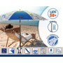 Sombrilla de playa Azul Ø 200 cm SPF50+ Marino