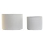 Écran de lampe Home ESPRIT Beige Lin Métal 40 x 40 x 28 cm (2 Unités)